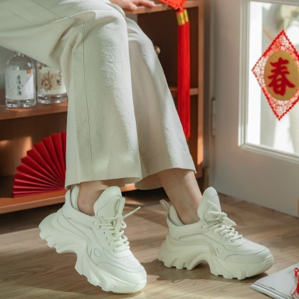 Viscous Leather Sneakers 厚底真皮老爹款 (Pre-Order)