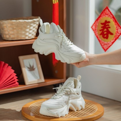 Viscous Leather Sneakers 厚底真皮老爹款 (Pre-Order)