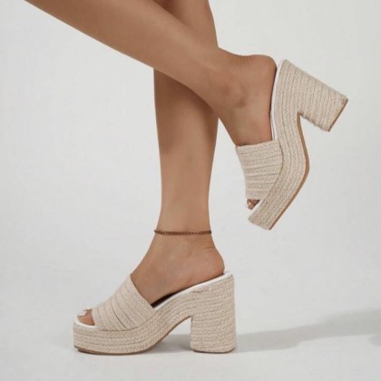 Hemp Rope High Heel Sandals 麻绳高跟凉鞋款 (Pre-Order) Hemp Rope High Heel Sandals 麻绳高跟凉鞋款 (Pre-Order)