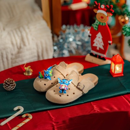 Stitch Suede Charm Sandals 史迪奇磨砂拖