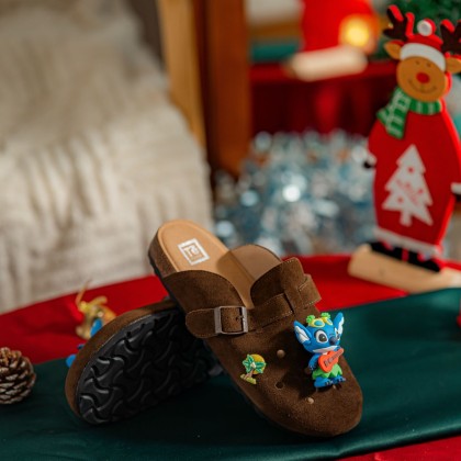 Stitch Suede Charm Sandals 史迪奇磨砂拖