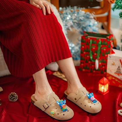 Stitch Suede Charm Sandals 史迪奇磨砂拖