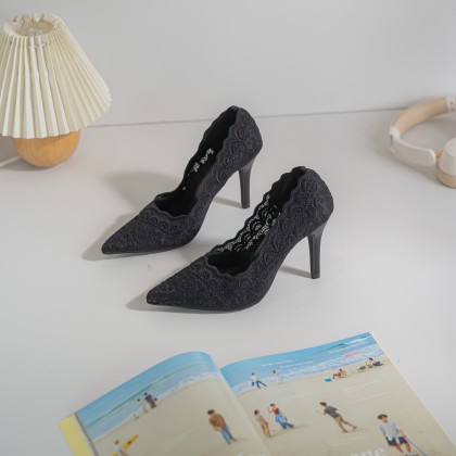 French Lace Stiletto Heels 法式蕾丝细跟款