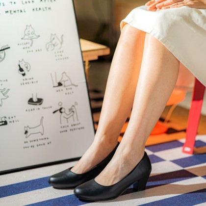 Monochrome Wide Leg High Heels 单色宽版款