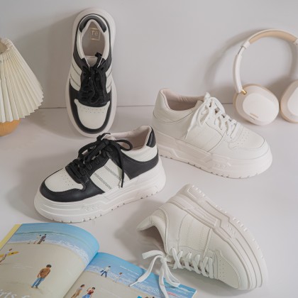 Leather Airy Enhancing Sneakers 皮质透气加高款 (Pre-order) Leather Airy Enhancing Sneakers 皮质透气加高款 (Pre-order)