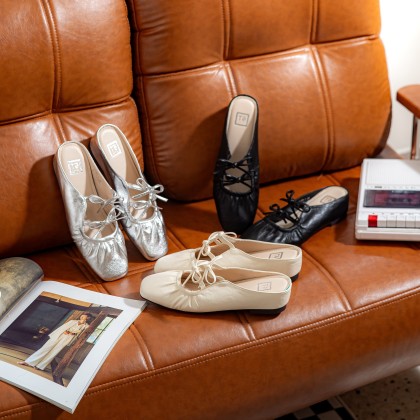 Twin Bows Lace Mules 双蝴蝶蕾丝款 Twin Bows Lace Mules 双蝴蝶蕾丝款