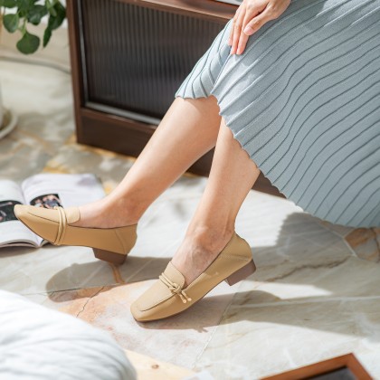 Milky Aesthetic Block Heels 奶呼呼上班款