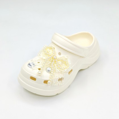 Ivory Lace Bow Sandals 蕾丝洞洞款
