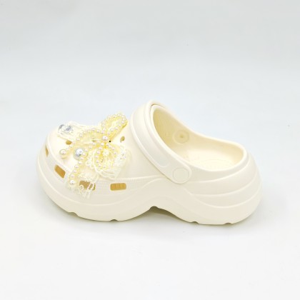 Ivory Lace Bow Sandals 蕾丝洞洞款