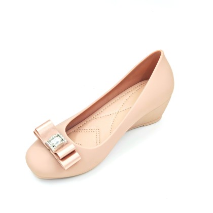 Rhinestone Bow Jelly Shoes 蝴蝶钻防水款