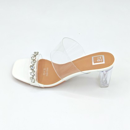 Crystals Stripe Transparent Heels 水钻玻璃款 7cm